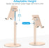 OMOTON Cell Phone Stand, Angle Height Adjustable Phone Stand, Aluminum Desktop Phone Holder Dock Stand for Desk, Compatible with iPhone 13/Mini/Pr...